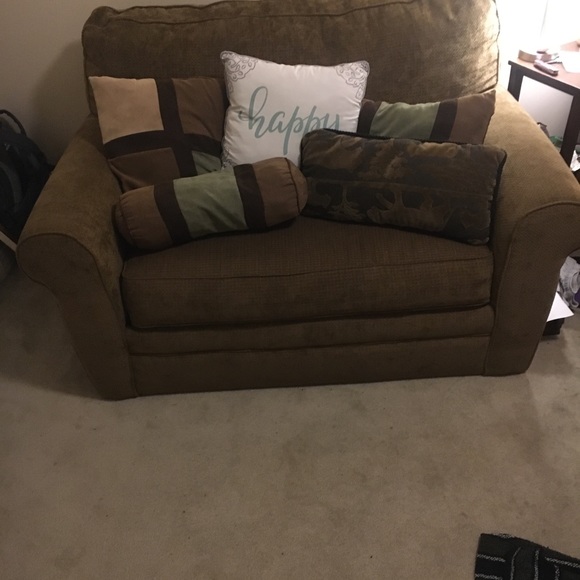 Other Brown Love Seat Sleeper Sofa Poshmark